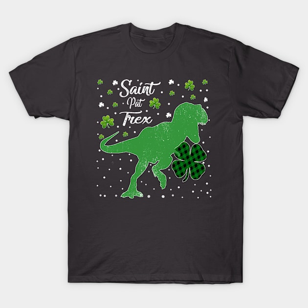 Dinosaur shamrock T-Shirt by Kaleidoart